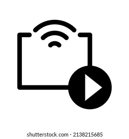 Broadcast Icon Vector Symbol Design Illustration