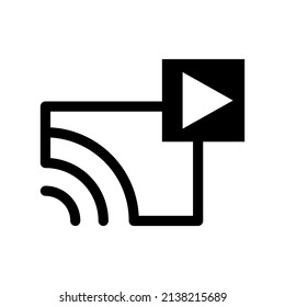 Broadcast Icon Vector Symbol Design Illustration