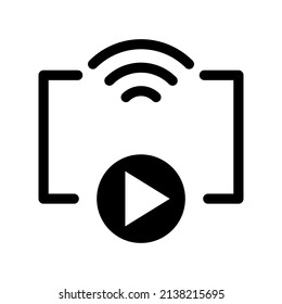 Broadcast Icon Vector Symbol Design Illustration