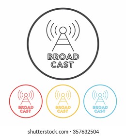 broadcast line icon