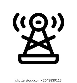 ícone da linha de difusão. Ícone de vetor limpo e minimalista para sites, aplicativos móveis, apresentações e logotipos. Totalmente dimensionável e personalizável para qualquer projeto.