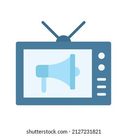 Broadcast Marketing icon vector image. Can also be used for Digital Marketing. Suitable for mobile apps, web apps and print media.
