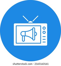 Imagen vectorial del icono de marketing de difusión. También se puede utilizar para el marketing digital. Adecuado para aplicaciones móviles, aplicaciones web y medios impresos.