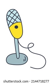 Icono de emisión de micrófono. Ilustración del vector