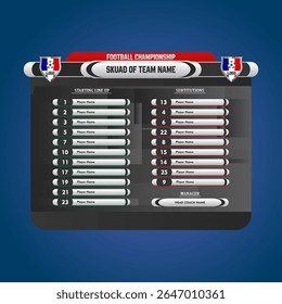 Broadcast pack of football vector 