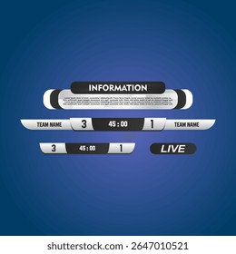 Broadcast pack of football vector 
