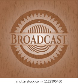 Broadcast realistic wood emblem