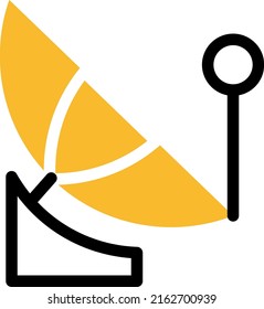 Broadcast receiver, illustration, vector on a white background.