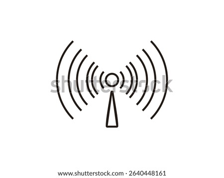 broadcast signal design, wi fi vector illustration, isolated on transparent background