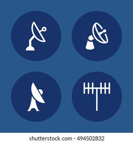 Broadcast Signal Vector Icons