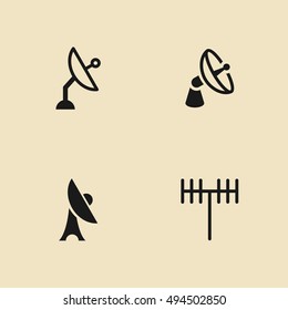 Broadcast Signal Vector Icons