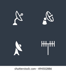 Broadcast Signal Vector Icons
