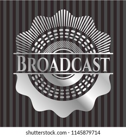 Broadcast silver badge or emblem