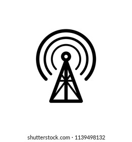 Broadcast, transmitter antenna icon design vector illustration.