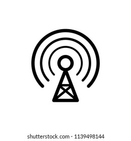 Broadcast, transmitter antenna icon design vector illustration.