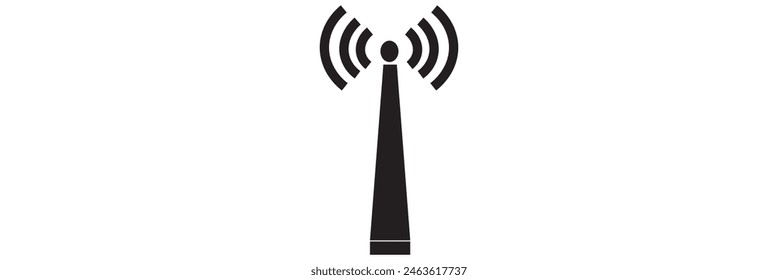 broadcast, transmitter antenna icon design vector illustration eps 10