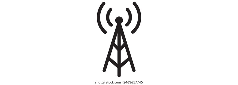 broadcast, transmitter antenna icon design vector illustration eps 10