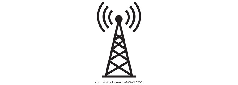 broadcast, transmitter antenna icon design vector illustration eps 10