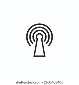 Broadcast, transmitter antenna icon design vector illustration