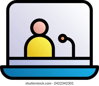 Broadcast vector design icon download . Eps