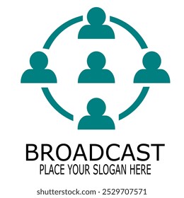 BROADCAST VEKTOR PLACE YOUR SLOGAN HERE