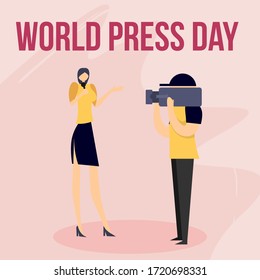 Broadcaster news journalists in world press day