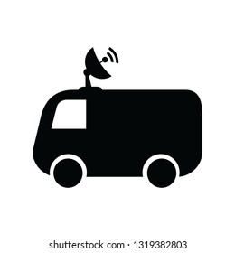 broadcasting car, satelite car, car with parabolic antenna