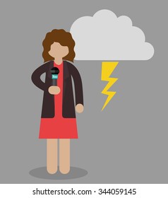 broadcasting concept design, vector illustration eps10 graphic 
