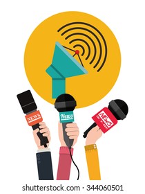 broadcasting concept design, vector illustration eps10 graphic 