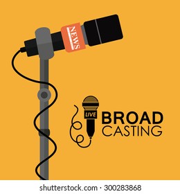 Broadcasting digital design, vector illustration eps 10