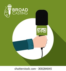 Broadcasting digital design, vector illustration eps 10