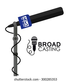 Broadcasting digital design, vector illustration eps 10