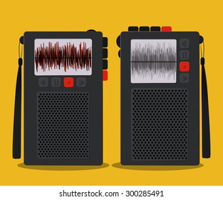 Broadcasting digital design, vector illustration eps 10