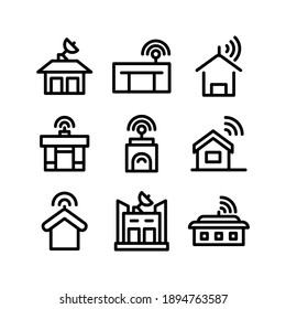 broadcasting icon or logo isolated sign symbol vector illustration - Collection of high quality black style vector icons
