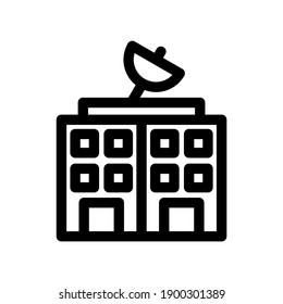 icono de difusión o logotipo símbolo de señalización aislado ilustración vectorial - iconos vectoriales de estilo negro de alta calidad
