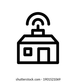 icono de difusión o logotipo símbolo de signo aislado ilustración vectorial - icono vectorial de estilo negro de alta calidad
