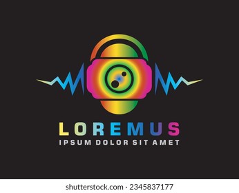 broadcasting and podcast logo template, vector images