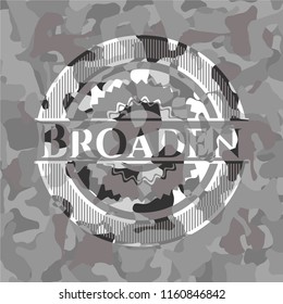 Broaden on grey camo pattern