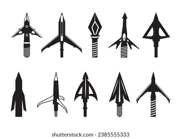 Broadhead Arrow vector for print, Broadhead Arrow clipart, Broadhead Arrow vector illustration