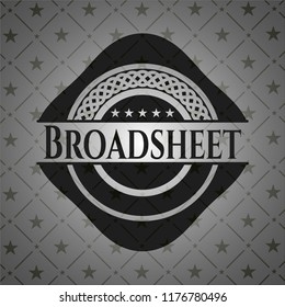 Broadsheet dark badge