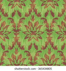 Brocade damask pattern seamless vector background tile