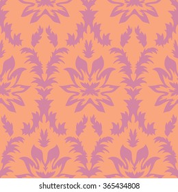 Brocade damask pattern seamless vector background tile