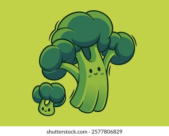 Brocco Cheerly Illustration Vector Design