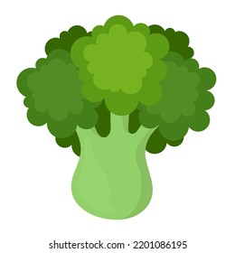 Broccoli Abstract Vector Illustration Logo Icon Clipart Isolated On White Background