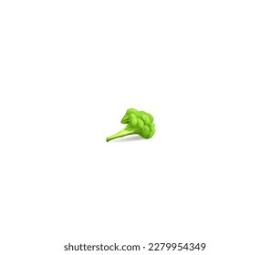 Broccoli o espárragos en un fondo blanco. Ilustración del vector
