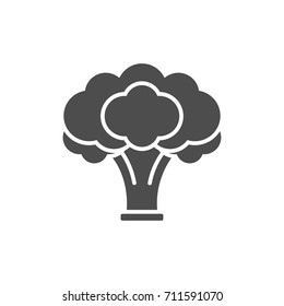 Broccoli black icon.