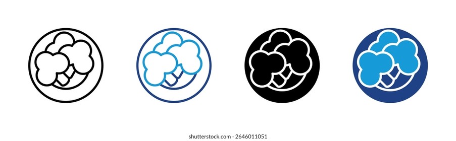 Elemento de icono de manojo de brócoli para diseño