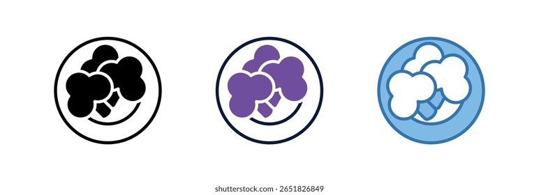Elemento de icono de manojo de brócoli para diseño