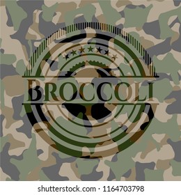 Broccoli camouflaged emblem