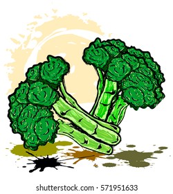 Broccoli cartoon